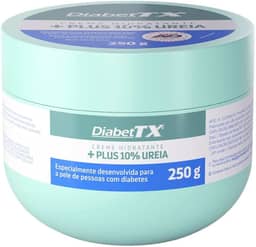 Diabet TX Creme Hidratante Corporal para Pele de Diabéticos com Uréia, Tratamento Intensivo para Reduzir Aspereza, Promove Bem-estar e Suavidade da Pele, Hidratação Profunda 250 g 1-Pack