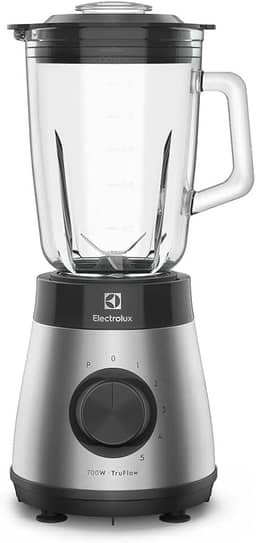 Electrolux Liquidificador inox jarra de vidro resistente capacidade 1,5L 5 velocidades função pulsar 700W EBS30 127v
