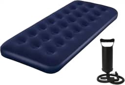 Colchão Inflável Solteiro Resistente Suporta 150 Kilos + Bomba de Ar