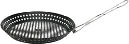 Mimo Style Panela Grill Para Churrasqueira 54cm, Feita Inteiramente de Aço Inoxidável na Cor Preta. Perfeito Para Separar Carnes, Vegetais ou Legumes do Restante dos Alimentos na Grelha