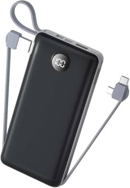 Carregador Portátil Power Bank 20000mah - Turbo Universal Com Display Digital E USB Rápido Potente Original (Preto)