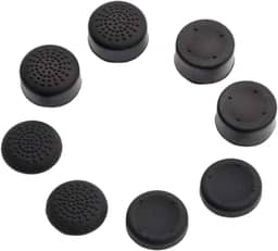 Generic Pacote de 8 pcs Controlador Analógico Levantadas Antislip Controlador Thumbsticks Joystick Thumb Vara Grips Cap Capa para PS4 (Preto)
