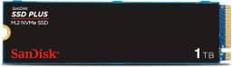SSD Sandisk Plus - 1TB, NVMe, M.2 2280, Leitura até 3200MB/s, Gravação até 2500MB/s