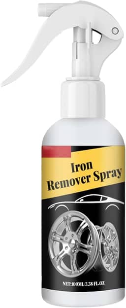 Shakven Spray removedor de ferro, removedor de ferrugem para carro - Revestimento preventivo de ferrugem de 3,38fl oz - Produtos de cuidado exterior do carro, spray de limpeza de cromo, removedor de