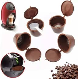 5 Cápsulas Dolce Gusto Reutilizável Com Colher Dosadora