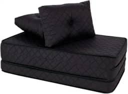 Puff Colchonete Dobrável/Sofa 3 em 1 + Travesseiro Casal BF Colchões