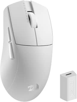 Mouse Gamer Redragon King Pro 4K 2600DPI Bluetooth Wireless 7 Botões Brnaco M916W-PRO-4K