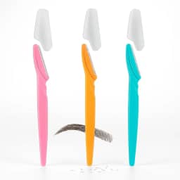 Kit 3 Lâminas para Sobrancelha com Capa Protetora de Aço Inox – Aparador Facial Preciso e Seguro