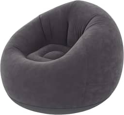 Sofá Poltrona Puff Inflável Deluxe Aveludado Gigante - Impermeável, 100kg, Bomba Inclusa, Conforto Interno, Design Moderno e Portátil