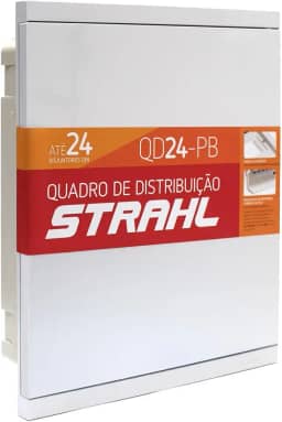 Quadro de Embutir para Até 24 Disjuntores Din Strahl QD24-PB