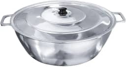 Tacho Alumínio Fundido Polido Industrial Grosso Hotel 50cm 20L