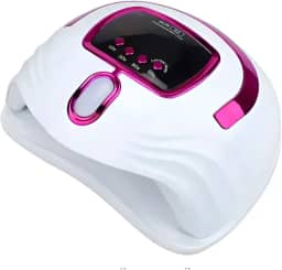 Cabine LED UV Profissional 268W Bivolt para Unhas de Gel, Acrígel, Polygel e Fibra – Manicure e Pedicure (Rosa)