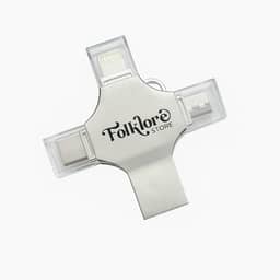 Pen Drive OTG 4 em 1 (256 GB), Armazenamento Externo, Pendrive de Fotos, USB 3.0 Memory Stick Jump Drive PhotoStick para iPad, Android, PC, iPhone.