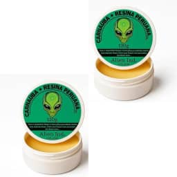 2 Cera Automotiva Alien Ind Carnaúba + Resina Peruana 120g | Brilho Espelhado, Remove Pequenos Riscos, Proteção e Revitalização da Pintura e Queimados