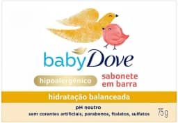Baby Dove Sabonete em Barra Hidratação Balanceada 75 G