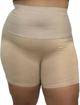 Short Modelador Plus Size Anágua Cinta de Compressão Cós Alto Andreia