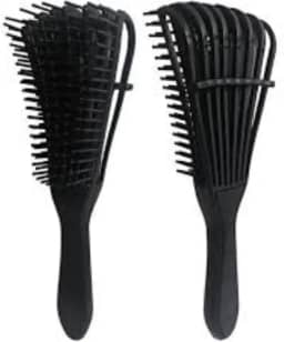 Escova Polvp para Cabelos Cacheados – Pente Desembaraçante Rosa, Design Ergonômico Anti-Quebra, Ideal para Crespos, Ondulados e Cacheados