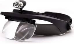 Lupa de Cabeça Lorben Com 4 Lentes e 2 Led Ampliação 2x 1,8x 2,5x 3,5x GT123
