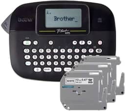 ROTULADOR ELETRONICO PRETO PTM95 COM 3 FITAS