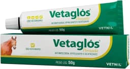Vetaglos Vetnil Pomada 50g Cicatrizante e Regeneradora para Ferimentos Cortes e Queimaduras em Animais