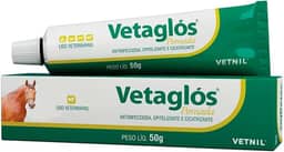 Vetaglos Vetnil Pomada 50g Cicatrizante e Regeneradora para Ferimentos Cortes e Queimaduras em Animais
