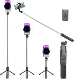 Tripe Para Celular, Tripé para Celular, Tripé, Pau De Selfie, Gimbal, Tripé Para Celular Portátil, Pau De Self, Bastão De Selfie, Selfie Stick, Estabilizador Celular Três Eixos