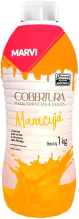 Cobertura Para Sorvete Sabor Maracujá Marvi 1 Kg