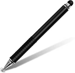 Caneta Stylus Caneta Universal Touch Screen Caneta Capacitância de Cabeça Dupla Caneta Capacitiva Durável Portátil para Telefone/Tablet Preto