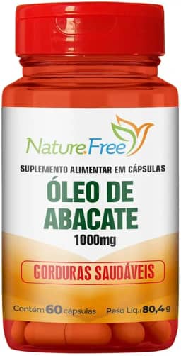 Óleo De Abacate 60 Cápsulas 1000mg