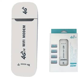 Athenix Roteador WiFi Portátil 4G LTE USB, Roteador de Rede Sem Fio, Ponto de Acesso Móvel USB de Bolso Com Slot para Cartão SIM, Adaptador de Rede USB, até 10 Dispositivos WiFi