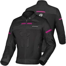 JAQUETA MOTOQUEIRO MOTOCILISTA VENT SHIVER FEMININA PRETO-ROSA TAM 3G