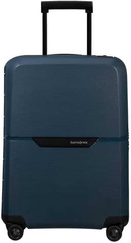 Mala de Bordo Magnum Eco Samsonite Polipropileno Cadeado Tsa 4 Rodas Duplas Giro 360 Azul