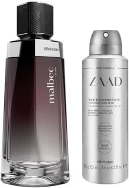 Combo Colônia Malbec icon + antitranspirante Zaad Original