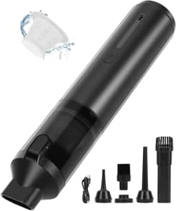 Aspirador Portátil Sem Fio Para Automóveis, Aspirador de Mao, Equipado Com Um Bocal de Sucção de Alto Desempenho e Um Copo de Pó Destacável, Capacidade: 120 ml, Adequado Para Limpar Veículos e Casas