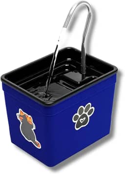 Bebedouro para Gatos 1,8L Automático – Fonte Silenciosa Bivolt, Estimula Hidratação, Evita Problemas Renais, Ideal para Pets (Azul-Royal, 1,8 Litros)