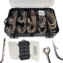 Estojo Anzol Marine Grande Espinhel com 80 Unidades Tucunaré