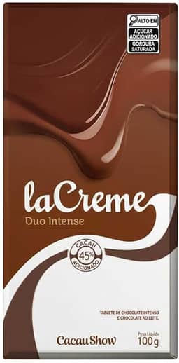 Armazém Seu Luiz, Tablete LaCreme Chocolate ao Leite e Intenso 100g Cacau Show