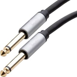 Cabos & Plugs - Cabo de Guitarra P10 Mono Ts - P10 Mono Ts Instrumento Studio Audio (1.5m)