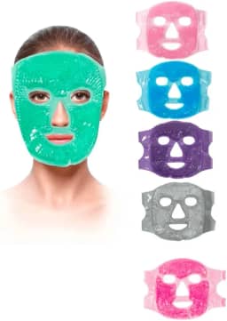 Máscara Térmica Facial de Gel – Uso Quente ou Frio para Relaxamento e Cuidados com a Pele