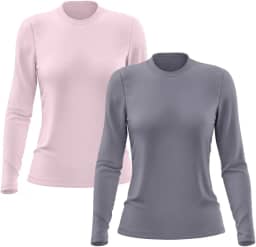 Kit 2 Camisetas Feminina Manga Longa Proteção Solar UV 50