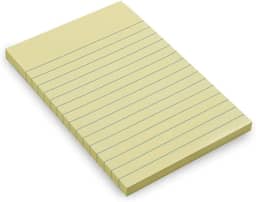 Bloco Adesivo Maxprint Pautado 148mm x 102mm – 100 Folhas, Anotações e Organização