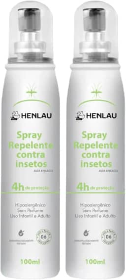 Kit 2 Repelente de Insetos infantil e Adulto 4h c/EBAAP 100ml