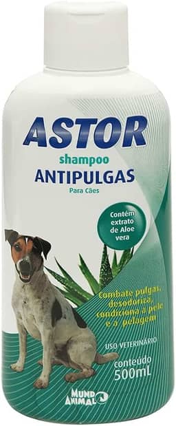 SHAMPOO ANTIPULGAS ASTOR CAES E GATOS 500ML