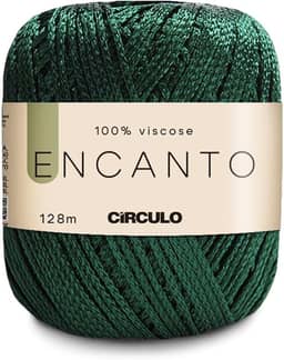 Linha Fio Encanto Para Croche/Trico 128m Circulo 100% Viscose - Musgo