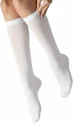 Meia Social Fio 15 Fina 3/4 Em Poliamida Translúcida Selene