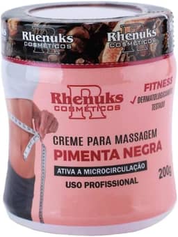 Creme Gel Pimenta Preta Redutor Medidas Celulites Estrias Queimador De Gordura