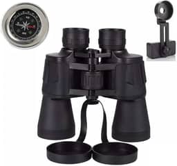 Binoculo C/Suporte 20x50 De Longo Alcance 10km Profissional (Preto)