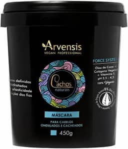 Arvensis – Máscara Capilar Cachos Ondulados/Cacheados 450g | Hidratação, Definição, Suavidade, Vegana, Para Ondulados