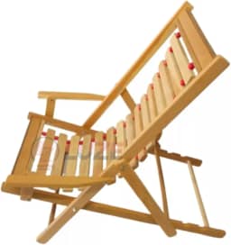 Cadeira Espreguiçadeira Preguiçosa Dobrável Madeira Maciça