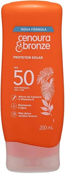 Protetor Solar FPS 50 Cenoura & Bronze 200ml